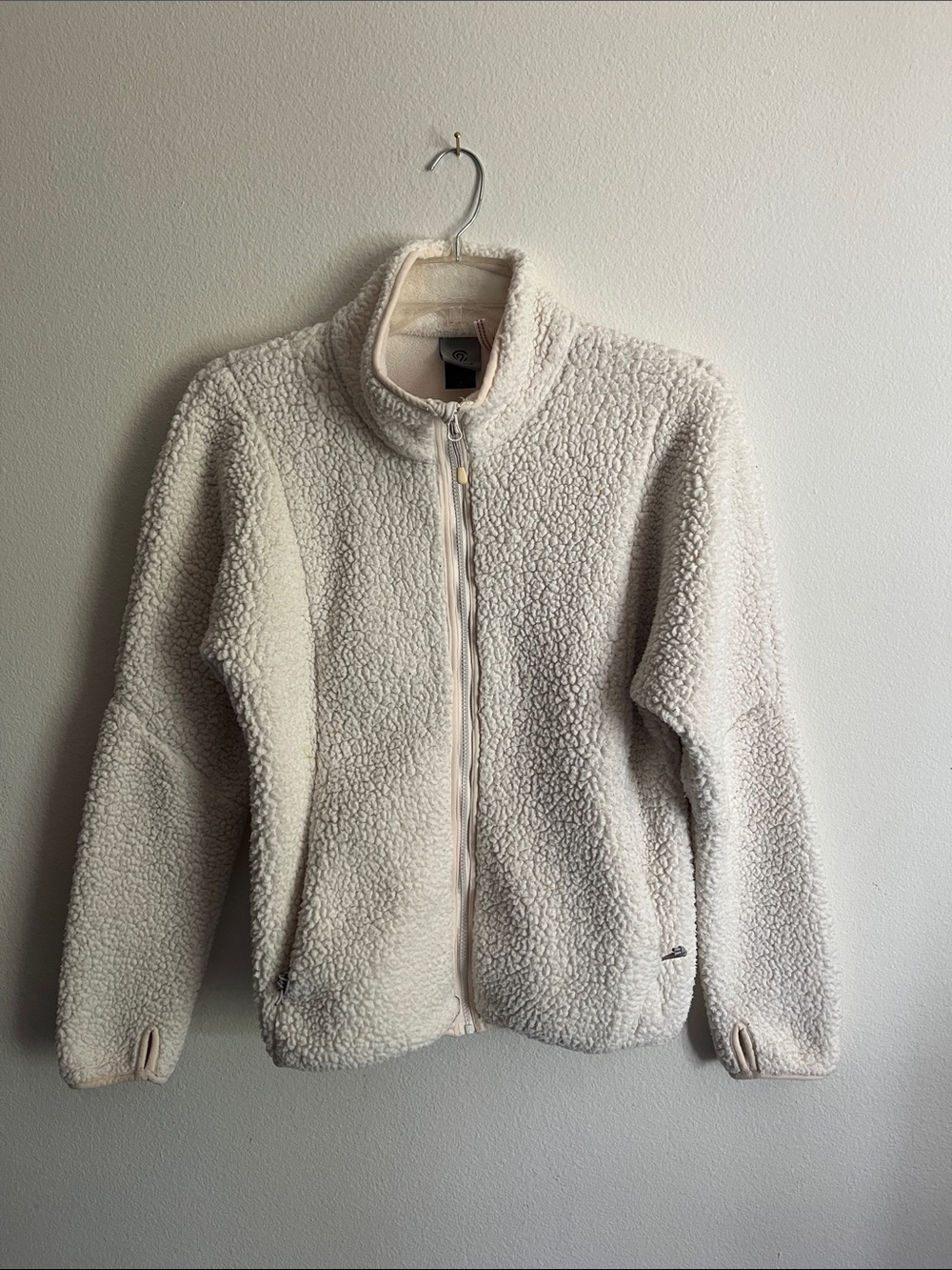 Champion Cream Sherpa Full-Zip Jacket